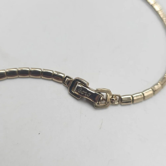 Coro Necklace Blue Rhinestones Dangle Art Deco Style Mid Century Necklace - Picture 6 of 7